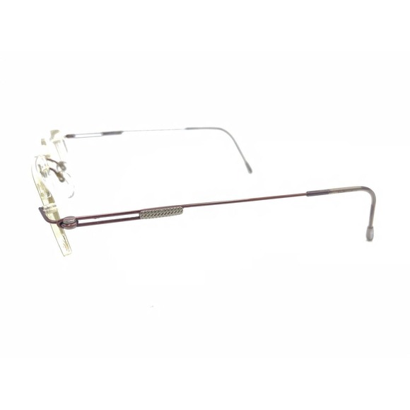 Silhouette 7663 40 6087 Titanium Brown Rimless Eyeglasses Frames 52-19 140 - Picture 7 of 13